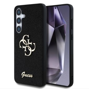 Guess PU Fixed Glitter 4G Metal Logo Samsung Galaxy S25+ 5G S936 GUHCS25MHG4SGK Black
