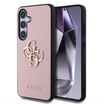 Guess PU Grained 4G Metal Logo Samsung Galaxy S25+ 5G S936 GUHCS25MPGT4MBP Pink