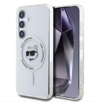 Karl Lagerfeld IML Choupette Head MagSafe Samsung Galaxy S25+ 5G S936 KLHMS25MHLSCHH Transparent
