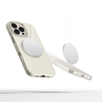 Tech-Protect Silicone Pure MagSafe Apple iPhone 16 Pro Max Cosmic Latte