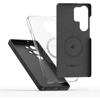 Tech-Protect Liquid Silicone MagSafe Samsung Galaxy S25 Ultra 5G S938 Black
