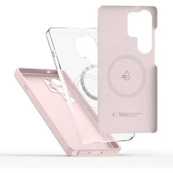 Tech-Protect Liquid Silicone MagSafe Samsung Galaxy S25 Ultra 5G S938 Pink Pearl
