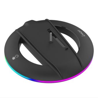 iPega P5S025S, vertikálny stojan s RGB PS5 Slim Black (Poškodené Balenie)