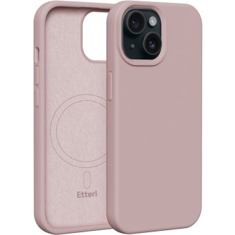 Etteri Silicone Mag case Apple iPhone 16 Plus light pink
