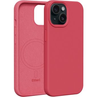 Etteri Silicone Mag case Apple iPhone 16 Plus raspberry