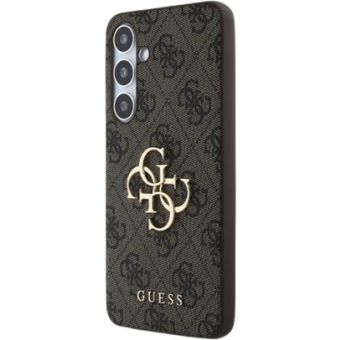 Guess PU 4G Metal Logo Samsung Galaxy S24 FE 5G S721 GUHCS24FE4GMGBR Brown