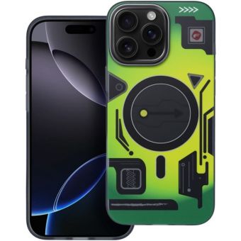 FORCELL F-PROTECT Levels with Dual Layer 4D technology, Miliatry Drop Tested, MagSafe, Apple iPhone 16 Pro cyber green