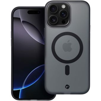 FORCELL F-PROTECT Levels with Dual Layer 4D technology, Miliatry Drop Tested, MagSafe, Apple iPhone 16 Pro Max smoky black