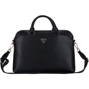 Guess PU Grained Triangle Logo Computer Bag 15/16" GUCB15PGTSPSK Black
