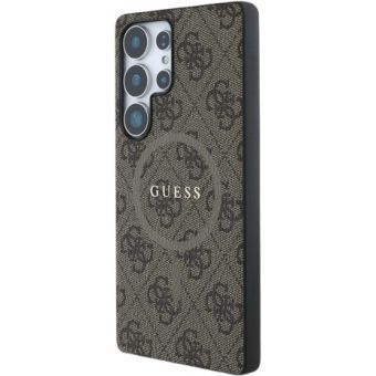 Guess PU Leather 4G Colored Ring MagSafe Samsung Galaxy S25 Ultra 5G S938 GUHMS25LG4GFRW Brown