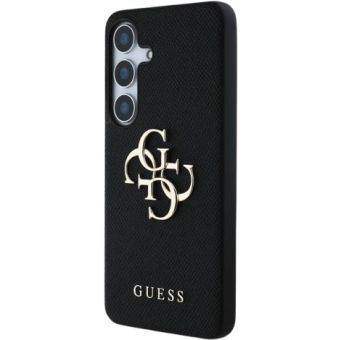 Guess PU Grained 4G Metal Logo Samsung Galaxy S25 5G S931 GUHCS25SPGT4MBK Black