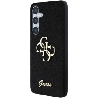 Guess PU Fixed Glitter 4G Metal Logo Samsung Galaxy S25+ 5G S936 GUHCS25MHG4SGK Black
