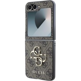 Guess PU 4G Metal Logo Samsung Galaxy Z Flip6 5G F741 GUHCZF64GMGBR Brown