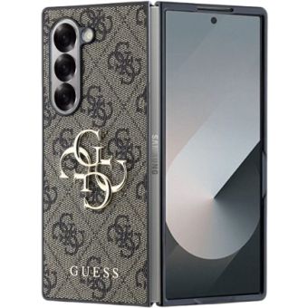 Guess PU 4G Metal Logo Samsung Galaxy Z Fold6 5G F956 GUHCZFD64GMGBR Brown