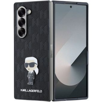 Karl Lagerfeld PU Saffiano Monogram Ikonik Samsung Galaxy Z Fold6 5G F956 KLHCZFD6SAPKINPK Black