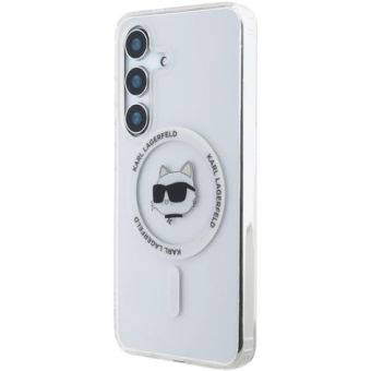 Karl Lagerfeld IML Choupette Head MagSafe Samsung Galaxy S25+ 5G S936 KLHMS25MHLSCHH Transparent