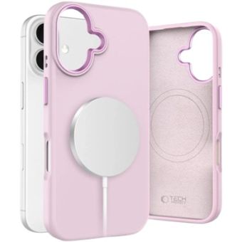 Tech-Protect Silicone Pure MagSafe Apple iPhone 16 Pink Pearl