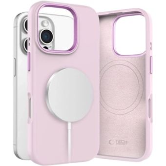 Tech-Protect Silicone Pure MagSafe Apple iPhone 16 Pro Pink Pearl