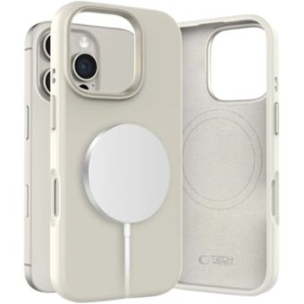 Tech-Protect Silicone Pure MagSafe Apple iPhone 16 Pro Max Cosmic Latte