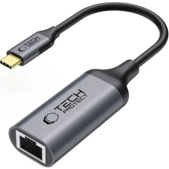 Tech-Protect Ultraboost USB-C/Ethernet RJ45 1000Mbps Black