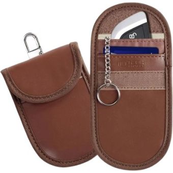 Tech-Protect KLR100 Pouch Keyless RFID Signal Blocker Case Espresso