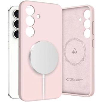 Tech-Protect Liquid Silicone MagSafe Samsung Galaxy S25 5G S931 Pink Pearl