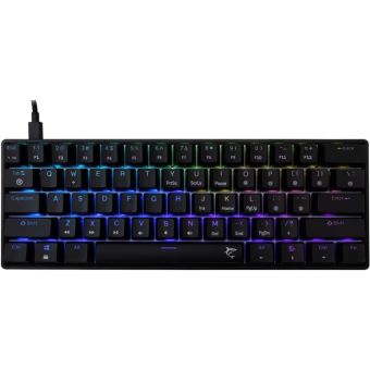 WHITE SHARK GK-2022 SHINOBI Blue, USB-C, RGB, US, mechanická, čierna
