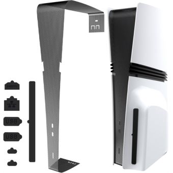 iPega P5R001, protiprachový kryt a záslepky PS5 Pro Black