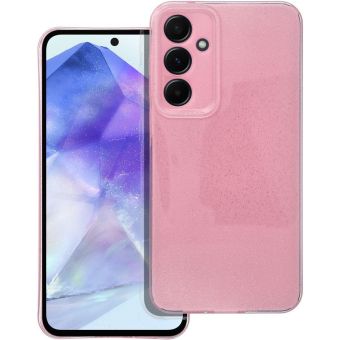 CLEAR CASE 2mm BLINK Samsung Galaxy A55 5G A556 pink