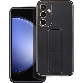 LEATHER Case Kickstand Samsung Galaxy S24 FE 5G S721 black