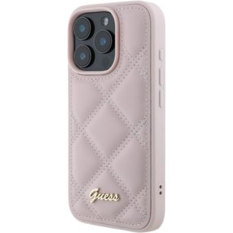 Guess PU Leather Quilted Apple iPhone 16 Pro GUHCP16LPSQSQSP Pink
