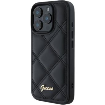 Guess PU Leather Quilted Apple iPhone 16 Pro GUHCP16LPSQSQSK Black