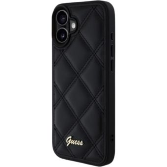Guess PU Leather Quilted Apple iPhone 16 Plus GUHCP16MPSQSQSK Black
