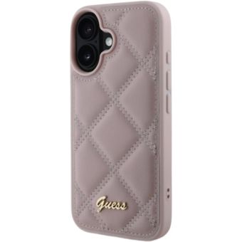 Guess PU Leather Quilted Apple iPhone 16 GUHCP16SPSQSQSP Pink