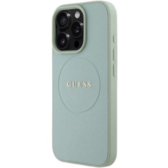 Guess PU Grained Classic Logo MagSafe Apple iPhone 16 Pro GUHMP16LPGHSMMN Green