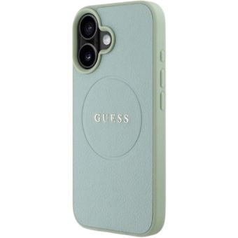 Guess PU Grained Classic Logo MagSafe Apple iPhone 16 GUHMP16SPGHSMMN Green