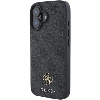 Guess PU 4G Small Metal Logo MagSafe Apple iPhone 16 GUHMP16SP4SM4MK Grey