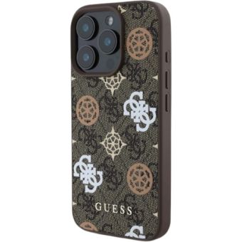 Guess PU 4G Peony MagSafe Apple iPhone 16 Pro GUHMP16LP4PWPW Brown