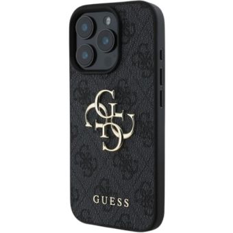 Guess PU 4G Metal Logo Apple iPhone 16 Pro Max GUHCP16X4GMGGR Grey