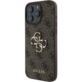Guess PU 4G Metal Logo Apple iPhone 16 Pro GUHCP16L4GMGBR Brown