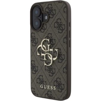 Guess PU 4G Metal Logo Apple iPhone 16 Plus GUHCP16M4GMGBR Brown