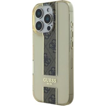 Guess IML Middle 4G Stripe Apple iPhone 16 Pro Max GUHCP16XHS4PPW Brown