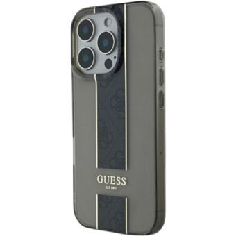 Guess IML Middle 4G Stripe Apple iPhone 16 Pro GUHCP16LHS4PPK Black