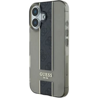 Guess IML Middle 4G Stripe Apple iPhone 16 GUHCP16SHS4PPK Black