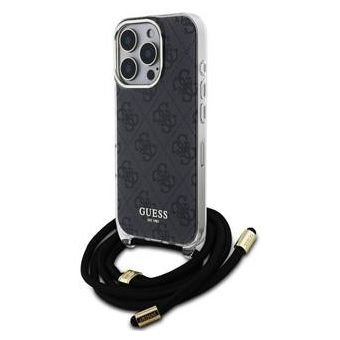 Guess IML 4G Printed Crossbody Apple iPhone 16 Pro Max GUHCP16XHC4SEK Black