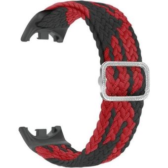 Beline remienok na Xiaomi Mi Band 9/8 Nylon Čierno-červený