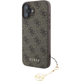Guess 4G Charm Apple iPhone 16 GUHCP16SGF4GCW Tone on Tone Brown