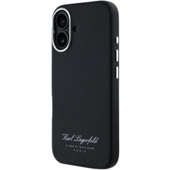 Karl Lagerfeld Grained PU Hotel RSG Apple iPhone 16 KLHCP16SPGWCMKHK Black