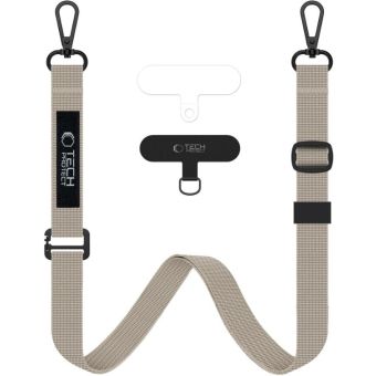 Tech-Protect C6S Rope Crossbody Cosmic Latte