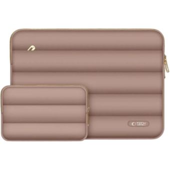 Tech-Protect Puffy Laptop 15-16" case + accessory bag Walnut